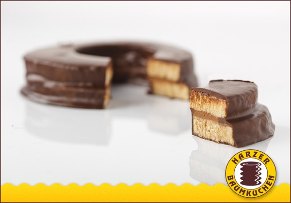 Baumkuchen Zartbitter mit Nougatfüllung (200g)