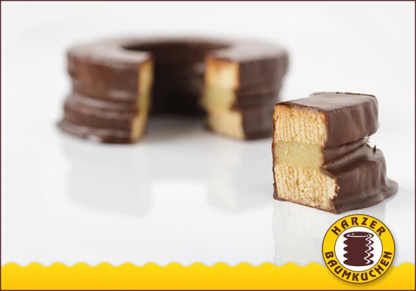 Baumkuchen Zartbitter mit Marzipanfüllung (200g)