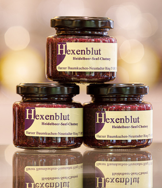Hexenblut 110g Heidelbeer-Senf-Chutney