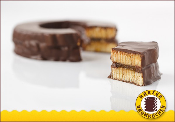 Baumkuchen Zartbitter mit Aprikosenfüllung (200g)